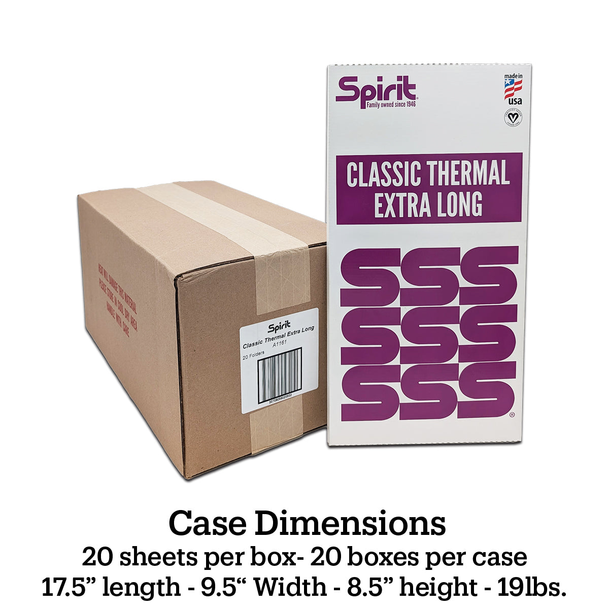 Spirit® Classic Thermal Extra Long 8.5" x 16"
